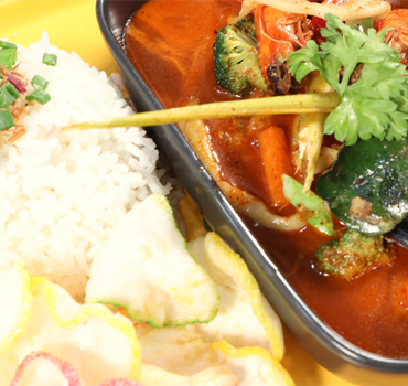 Seafood Tomyam with Rice