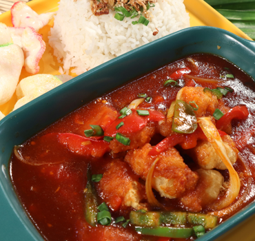 Fish Sweet Sour with Rice